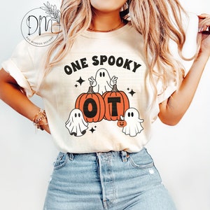 Comfort Colors® Occuaptional Therapy Halloween Shirt Halloween OT Shirt Spooky Occupational Therapist Shirt Occupationaly Therapy Pumpkin