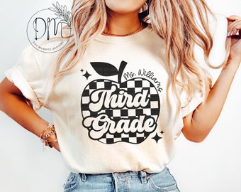 Comfort Colors®Third Grade Teacher Shirt, Third Grade Shirt Custom Third Grade Tshirt 3rd Grade Team Personalized Teacher 3rd Grade Shirt