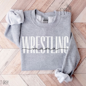 Wrestling Mama Sweatshirt, Wrestling Mom Sweatshirt, Gift for Wrestling Mama, Wrestling Mom Crewneck, Sports Mama Gift, Wrestling Mom Gift