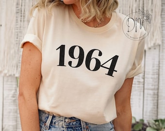 1964 Shirt, 60th Birthday Shirt, 1964 T-shirt, 1964 Birth Year Shirt, Hello Sixty Shirt, Vintage 1964 Shirt, 1964 Tee, 1964 Birthday Gift