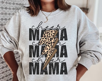 Mama jumper top leopard print