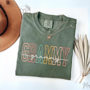 Comfort Colors Grammy Shirt Grammy T-Shirt Grammy TShirt New Grammy Tee Grammy Gift for Grammy Mothers Day Gift Promoted to Grammy Shirt