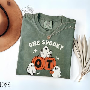 Comfort Colors® Occuaptional Therapy Halloween Shirt Halloween OT Shirt Spooky Occupational Therapist Shirt Occupationaly Therapy Pumpkin
