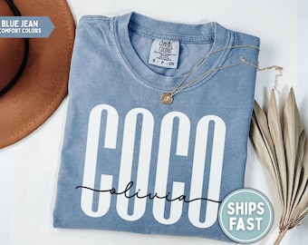 Custom Coco Shirt, Coco Custom Name Shirt, Personalized Coco TShirt, Gift for Coco Mothers Day Gift for Coco Shirt, Custom Name Coco Gift