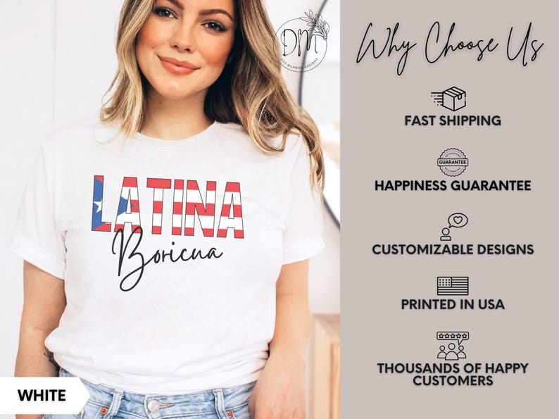 Boricua Shirt, Latina Shirt, Boricua AF, Gift for Puertorriqueña, Puerto Rico, Poderosa Shirt, Latina Feminist, Wepa Shirt Puerto Rican Gif afbeelding 5