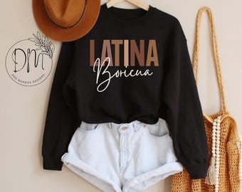Boricua Sweatshirt, Boricua AF,Puertoriqueña,Puerto Rico,Poderosa Tee,Boricua Gift,Latina Feminist,Latina Shirt,Wepa Shirt,Puerto Rican Gif