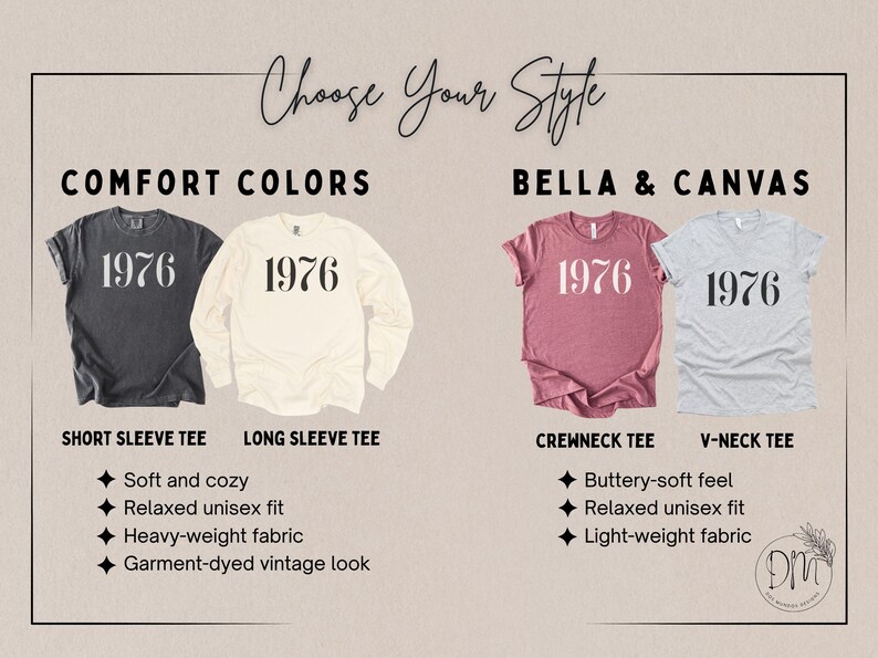 1976 Shirt, 50th Birthday Shirt, 1976 T-shirt, 1976 Birth Year Shirt, Hello Fifty Shirt, Vintage 1976 Shirt, Est 1976 Tee 1976 Birthday Gift image 3
