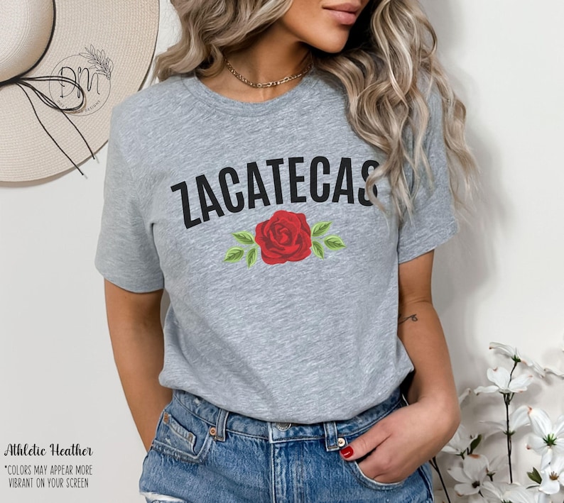 Zacatecas Shirt, Zacatecas Mexico, Mexican Sweatshirt, Gifts for Mexican Women Ropa Para Mujer Zacatecana Mexicana AF Mexican Girlfriend Athletic Heather