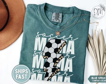 Soccer Mama Bolt Shirt, Soccer Mom Shirt, Gift for Soccer Mama, Soccer Lightning Bolt, Sports Mama, Soccer Game Day Shirt, Mothers Day Gift
