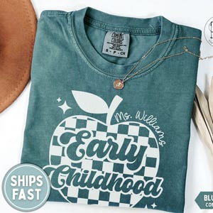 Early Childhood Teacher Tshirt, Early Childhood Shirt Custom Early Childhood Vibes Tshirt EC Team Personalized Teacher Shirt