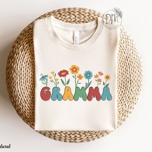 Gramma Shirt, Wildflowers Gramma Tshirt, Retro Gramma Tee, Gramma Life, Gift for Gramma, Mothers Day Gift for Grandma, Blessed Gramma Gift