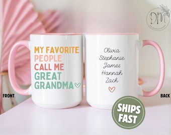 Great Grandma Mug Great Grandma Coffee Mug Great Grandma Cup Great Grandma Coffee Cup Great Grandma Gift for Great Grandma Mother's Day Gift