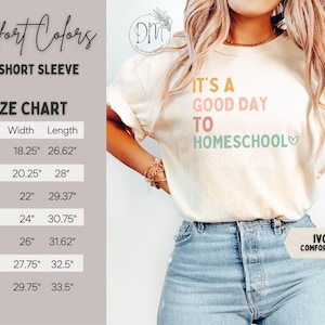 Homeschooling Shirt Homeschool Mom Shirt Good Day to Homeschool Shirt Homeschool Mom Gift for Homeschooling Mama Shirt Comfort Colors immagine 8