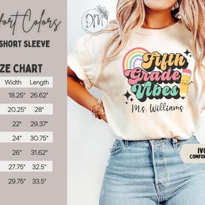 Fifth Grade Shirt Fifth Grade Teacher Shirt Custom Fifth Grade Tshirt 5th Grade Team Personalized Teacher 5th Grade Shirt 5th Grade Vibes imagem 8
