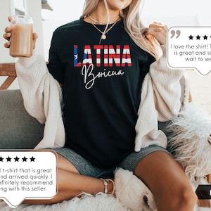 Boricua Shirt, Latina Shirt, Boricua AF, Gift for Puertorriqueña, Puerto Rico, Poderosa Shirt, Latina Feminist, Wepa Shirt Puerto Rican Gif afbeelding 4