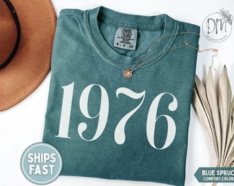 1976 Shirt, 50th Birthday Shirt, 1976 T-shirt, 1976 Birth Year Shirt, Hello Fifty Shirt, Vintage 1976 Shirt, Est 1976 Tee 1976 Birthday Gift