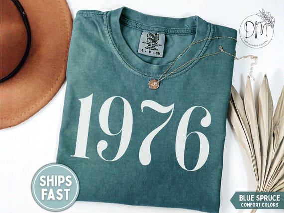 1976 Shirt, 50th Birthday Shirt, 1976 T-shirt, 1976 Birth Year Shirt, Hello Fifty Shirt, Vintage 1976 Shirt, Est 1976 Tee 1976 Birthday Gift