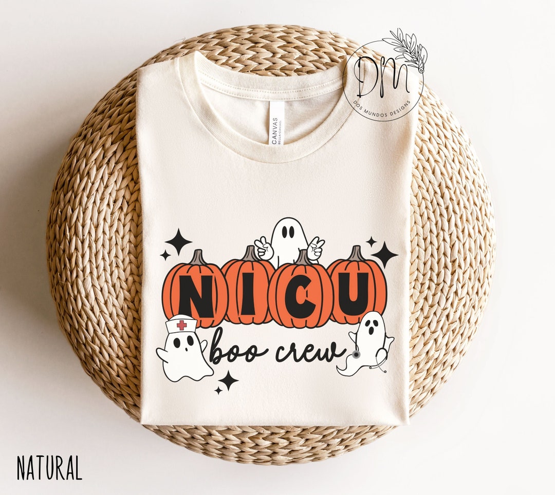 NICU Halloween Shirt, Halloween NICU Boo Crew NICU Nurse Halloween Tee