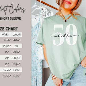 50 Birthday Shirt Hello 50 Shirt 50th Birthday Gift for 50th birthday 1976 T-shirt 50th Birthday Tee Hello 50 T-Shirt Chapter 50 Tshirt image 6