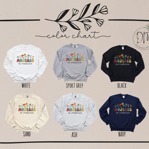 Sudadera Mujeres En Medicina, Latinas en Medicina, Sudadera Enfermera, Doctora Crewneck, Latina MD Grad Gift, Latina Nursing Grad Gift imagen 3
