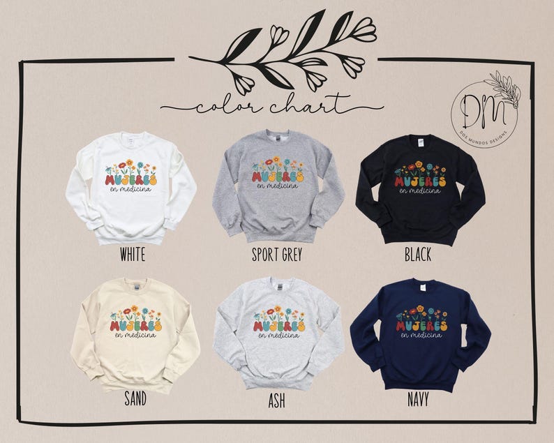 Sudadera Mujeres En Medicina, Latinas en Medicina, Sudadera Enfermera, Doctora Crewneck, Latina MD Grad Gift, Latina Nursing Grad Gift imagen 3