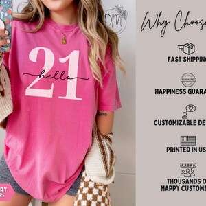 21 Birthday Shirt Hello 21 Shirt 21st Birthday Gift for 21st birthday 2005 T-shirt 21st Birthday Tee Hello 21 T-Shirt Chapter 21 Tshirt image 5