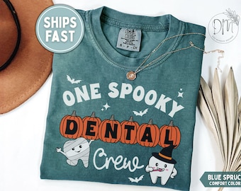 Halloween Dental Crew Shirt, Dental Crew Halloween T-shirt, One Spooky Dental Squad Dental Hygienist Shirt Dental Assistant Tee Dental Shirt