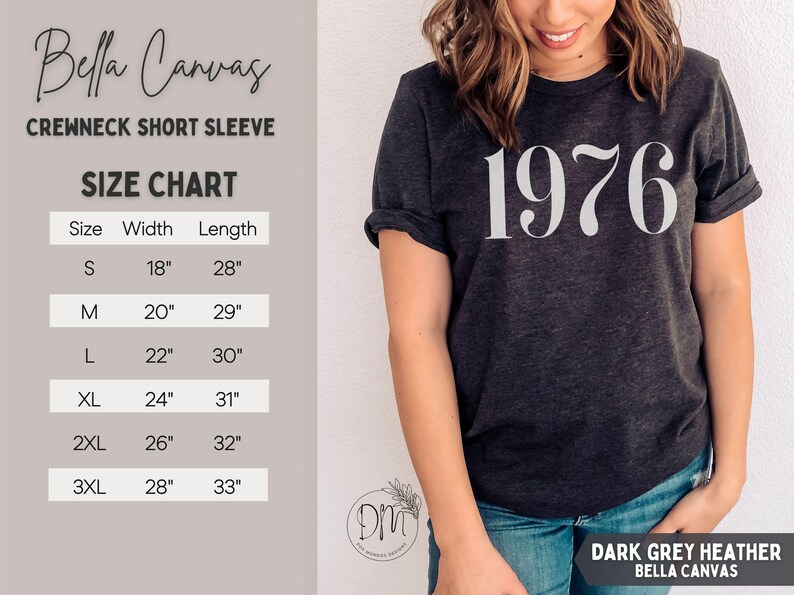 1976 Shirt, 50th Birthday Shirt, 1976 T-shirt, 1976 Birth Year Shirt, Hello Fifty Shirt, Vintage 1976 Shirt, Est 1976 Tee 1976 Birthday Gift image 8