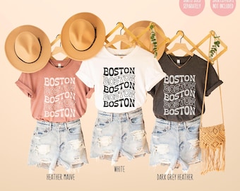 Boston Shirt, Boston Girls Trip Shirt, Boston Matching Shirt, Boston Girls Weekend Trip Shirt, Boston Bachelorette Shirt Boston Vacation Tee