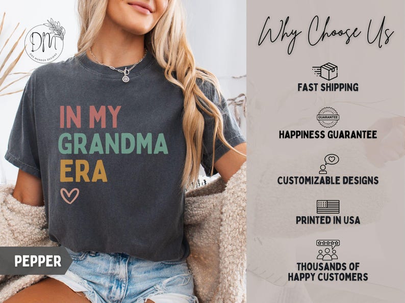 Camiseta de abuela. Camiseta de la era de mi abuela. Camiseta de abuela. Regalo de abuela para abuela. Regalo del Día de la Madre. La mejor camiseta de abuela. Camiseta de abuela. imagen 7