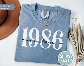 1986 Shirt Vintage 1986 T-shirt 40th Birthday Shirt 40th Birthday Gift for 40th birthday 1986 Tee 1986 Birthday Tee Established 1986 Shirt