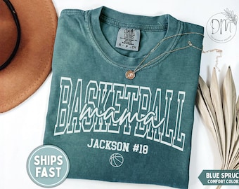 Custom Basketball Mom Shirt Personalized Basketball Mom T-shirt Basketball Mom Gift for Basketball Mama Shirt Basketball Game Day Shirt