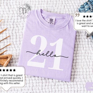 21 Birthday Shirt Hello 21 Shirt 21st Birthday Gift for 21st birthday 2005 T-shirt 21st Birthday Tee Hello 21 T-Shirt Chapter 21 Tshirt image 4
