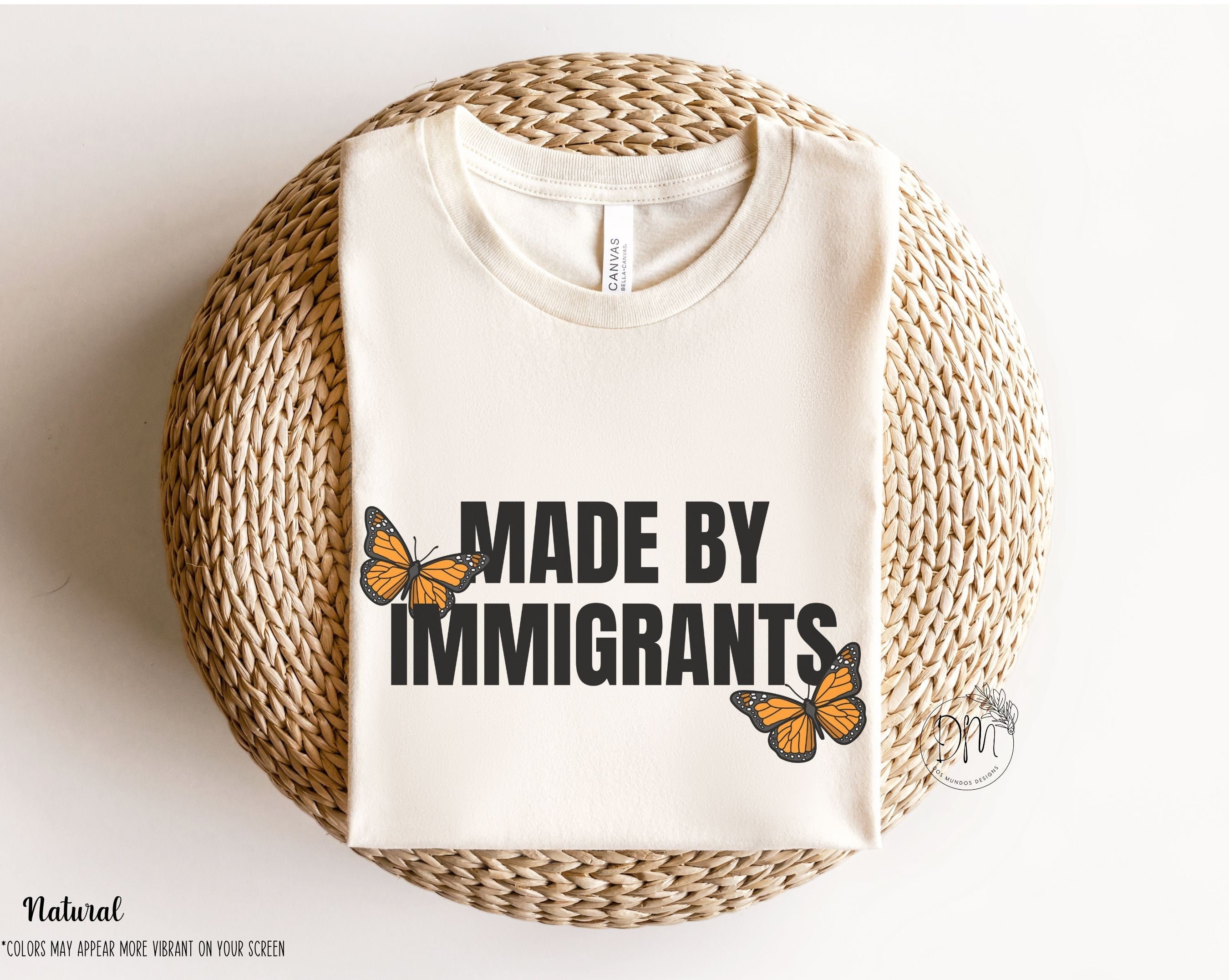 Made by Immigrants Shirt, Mexican American, Daughter of Immigrants, Immigration  Shirt, No Human is Illegal, DACA Immigrant, Educated Latina - Etsy