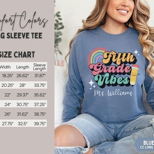 Fifth Grade Shirt Fifth Grade Teacher Shirt Custom Fifth Grade Tshirt 5th Grade Team Personalized Teacher 5th Grade Shirt 5th Grade Vibes imagem 11