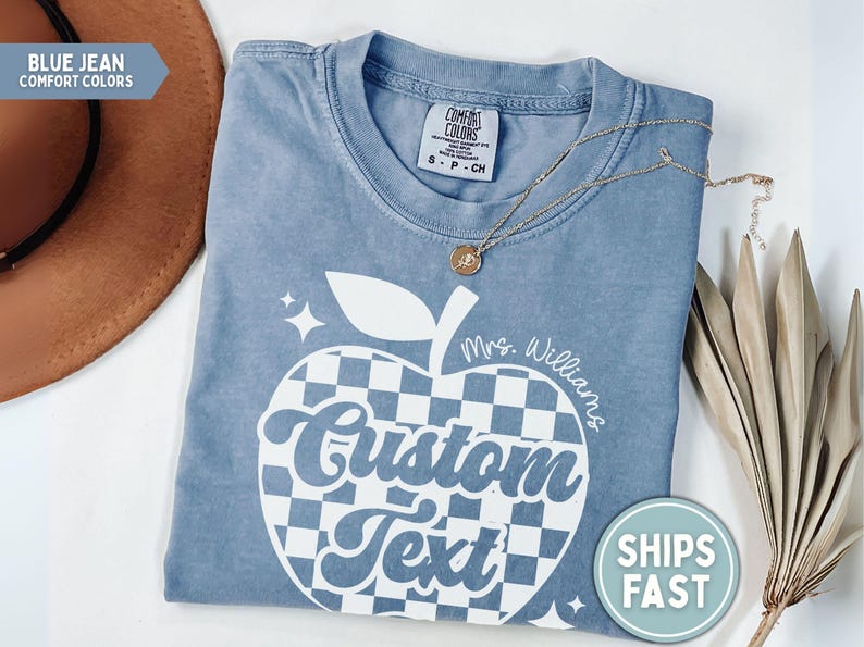 Teacher Shirt Custom Teacher T-Shirt Teacher Custom T-shirt Back to School Tshirt Teacher Crew Personalized Teacher Shirt image 3