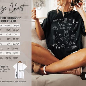 Pug Shirt Pug Mom Shirt Pug Lover Gift for Pug Mom Shirt Doodle Pug Tshirt Pug Comfort Colors Shirt Pug Mama Shirt Gift for Pug Lover image 6