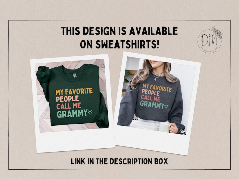 Grammy Shirt My Favorite People Call Me Grammy Shirt Grammy Gift for Grammy Mothers Day Gift Best Grammy Shirt Grammy T-Shirt image 13
