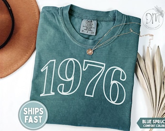 1976 Shirt 50th Birthday Shirt 50th Birthday Gift for 50th birthday 1976 T-shirt 1976 Birthday Tee Hello 50 Shirt Established 1976 Shirt