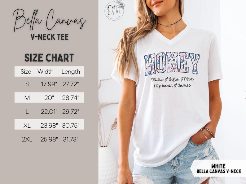 Camisa personalizada para abuela, camisa floral para abuela con nombres de nietos, regalo personalizado para abuela, regalo para el día de la madre, Grammy imagen 10