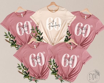 60th Birthday Shirt 60th Birthday Group Shirt 60 & Fabulous Shirt 60th Birthday Crew Shirt 60th birthday Gift for 60th Birthday Party Shirt