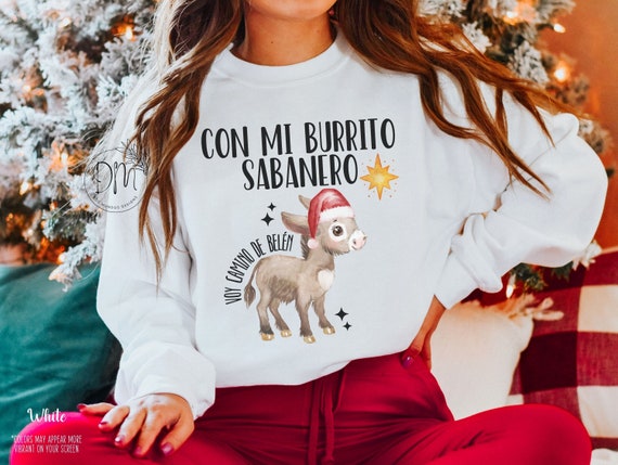 Spanish Ugly Christmas Sweater Tuki Tuki Sweatshirt Mi Burrito