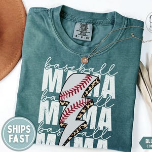 Baseball Mama Bolt Shirt, Baseball Mom Shirt, Gift for Baseball Mama, Baseball Lightning Bolt Tee, Sports Mama Gift, Baseball Game Day Shirt