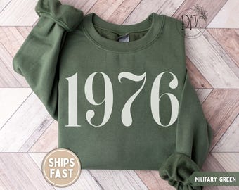 1976 Sweatshirt 50th Birthday Sweatshirt 50th Birthday Gift for 50th birthday Sweater 1976 Sweater Established 1976 Sweatshirt 1976 Crewneck