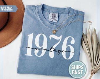 1976 Shirt Vintage 1976 T-shirt 50th Birthday Shirt 50th Birthday Gift for 50th birthday 1976 Tee 1976 Birthday Tee Established 1976 Shirt