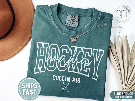 Custom Hockey Mom Shirt Personalized Hockey Mom Shirt Hockey Mom Gift for Hockey Mom Mothers Day Gift Hockey Mama Shirt Hockey Game Day tee