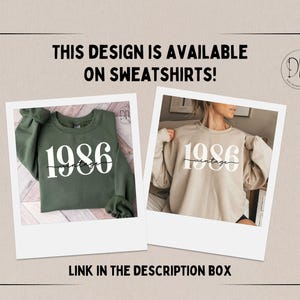 1986 Shirt Vintage 1986 T-shirt 40th Birthday Shirt 40th Birthday Gift for 40th birthday 1986 Tee 1986 Birthday Tee Established 1986 Shirt image 11