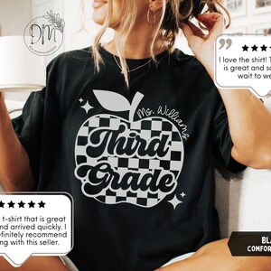 Third Grade Teacher Shirt, Third Grade Shirt Custom Third Grade Tshirt 3rd Grade Team Personalized Teacher 3rd Grade Shirt image 6