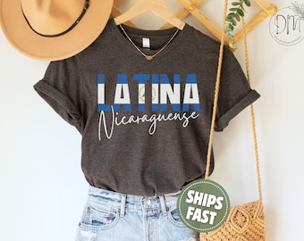 Nicaraguense Shirt, Latina Shirt, Nicaragua Womens Tee, Gift for Nicaraguan, Regalo Para Nicaraguense, Nicaragua, Hispanic Heritage Month