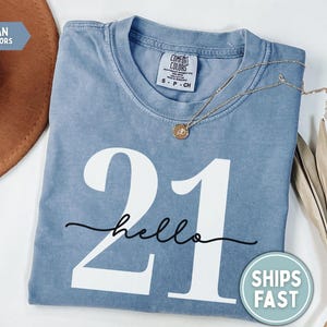 21 Birthday Shirt Hello 21 Shirt 21st Birthday Gift for 21st birthday 2005 T-shirt 21st Birthday Tee Hello 21 T-Shirt Chapter 21 Tshirt image 1